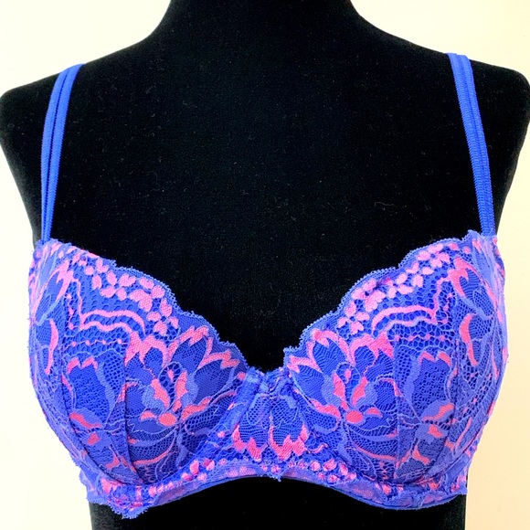 Victoria’s Secret Pink Purple / Pink Lace Push Up - Picture 1 of 7